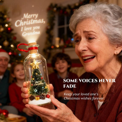 Voice Recordable Christmas Tree Bottle