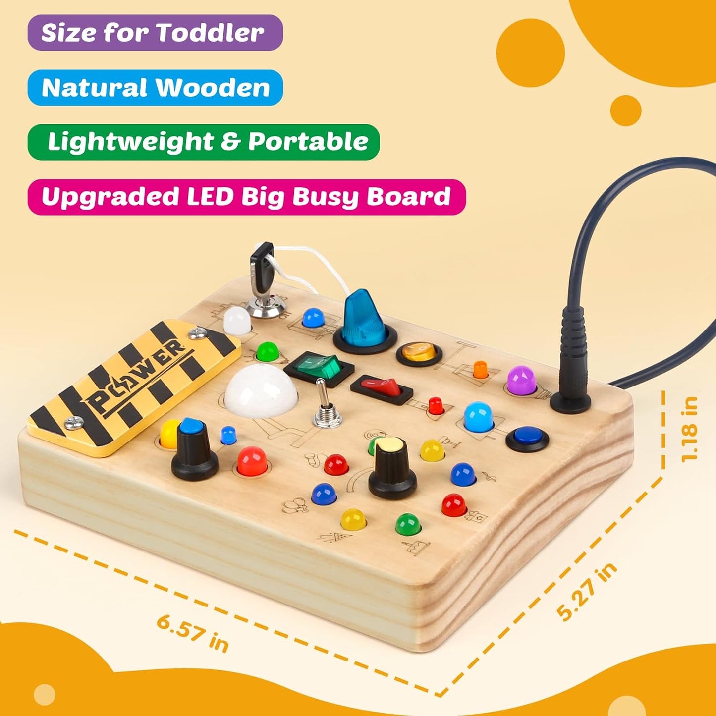 Wooden Busy Board