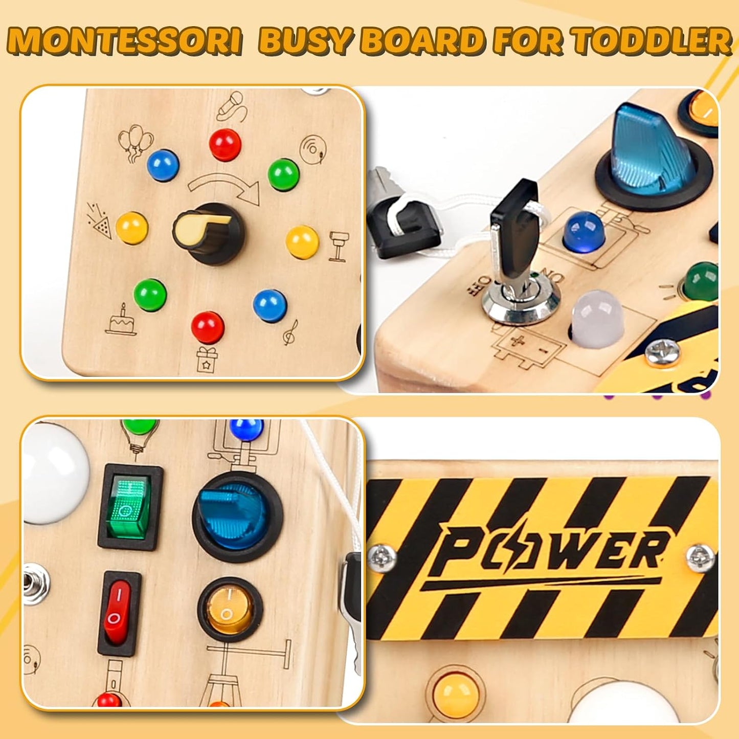 Wooden Busy Board